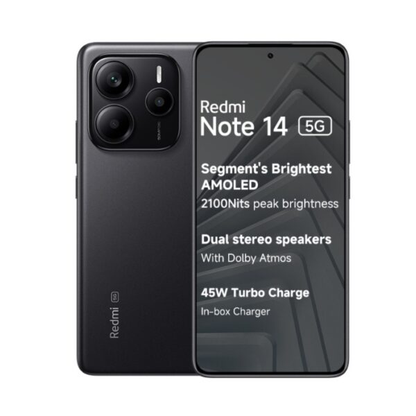 Buy Xiaomi Redmi Note 14 5G 256GB/8GB RAM Midnight Black Online in Canada.